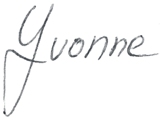 Unterschrift von Yvonne